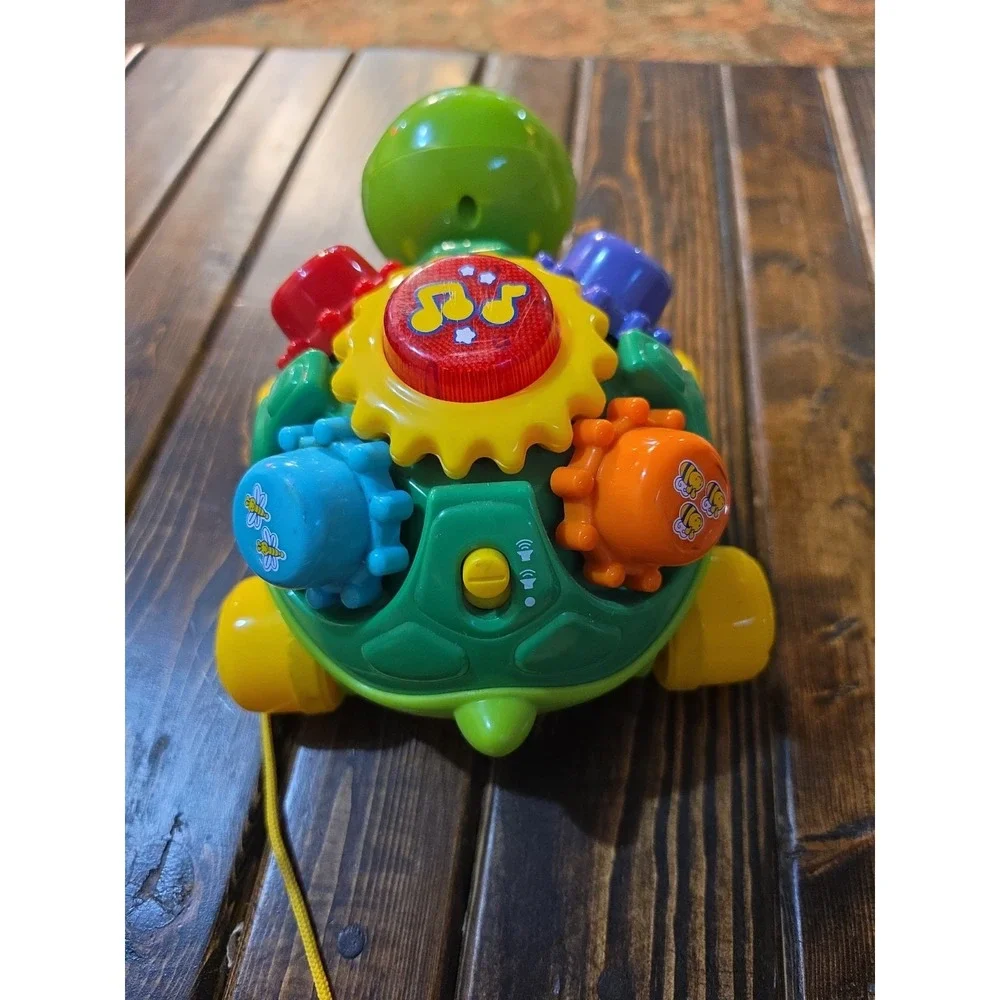 Vtech ROLL & LEARN TURTLE Electronic Interactive Pull Toy Lights Gears